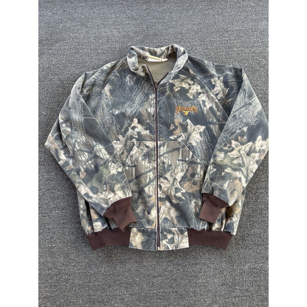 Vintage Scentlok Camouflage Camo Jacket Size XL Made In USA